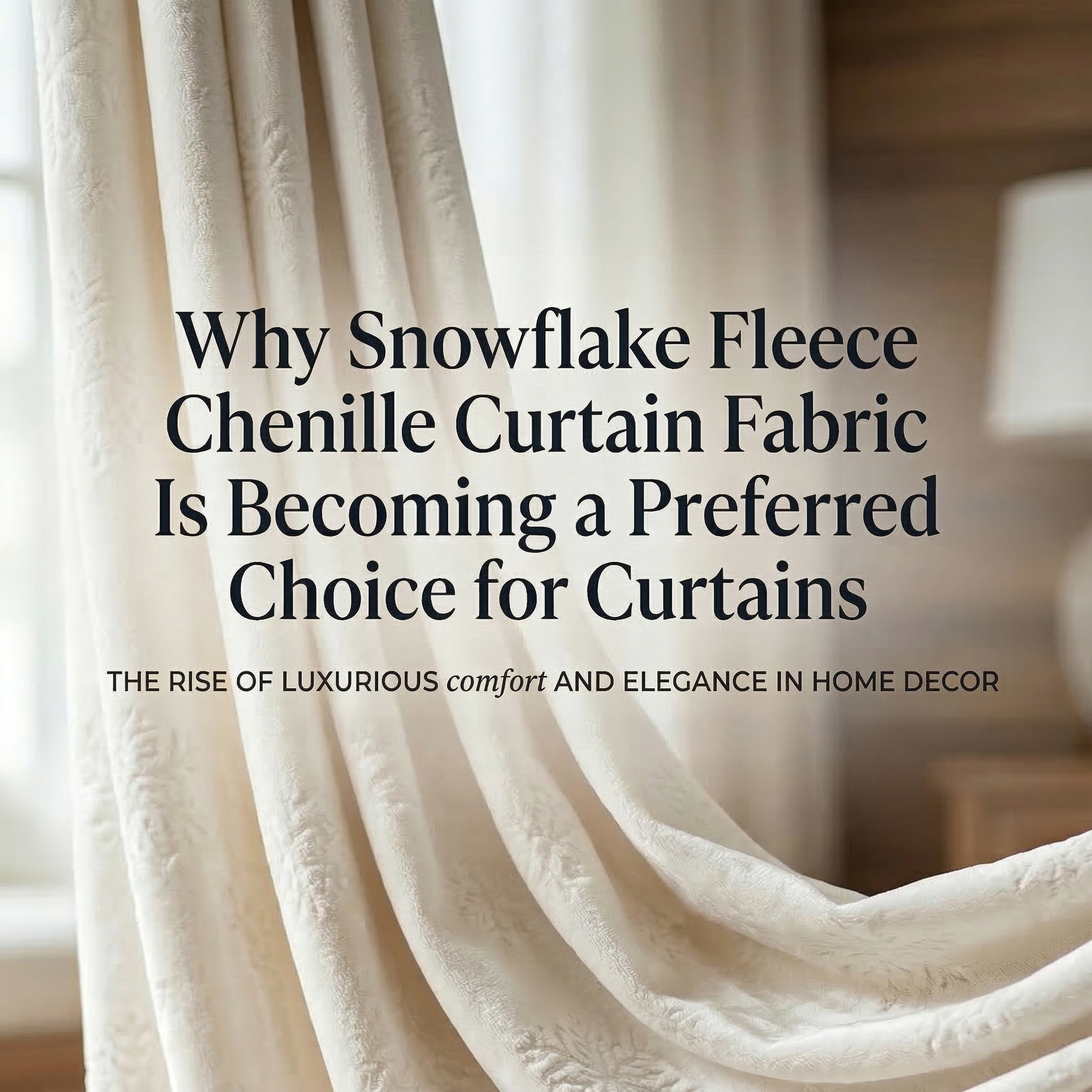 Hvorfor Snowflake Fleece Chenille gardinstoff blir et foretrukket valg for gardiner