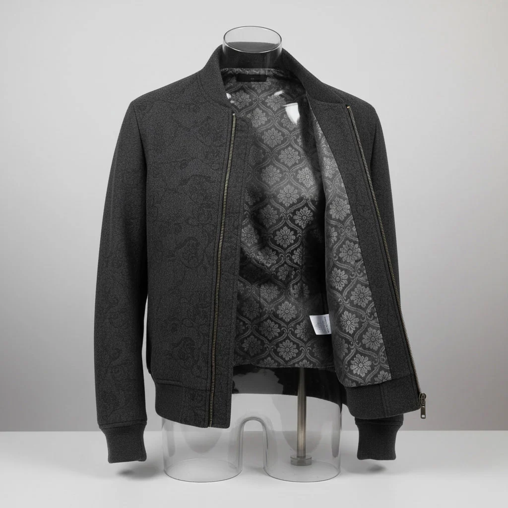 Polyester Viscose Blended Jacquard Lining Fabric