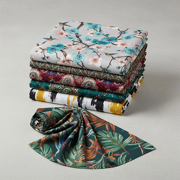 Polyester viskose trykt fôrstoff Polyester viskose trykt fôrstoff