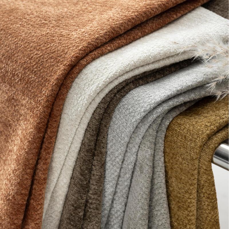 Snowflake Fleece Chenille Gardinstoff